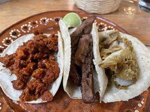 smoked soy in the middle was the best  at Aguacate Limon in Tulum