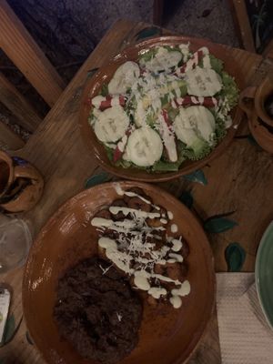 Salad  at Aguacate Limon in Tulum
