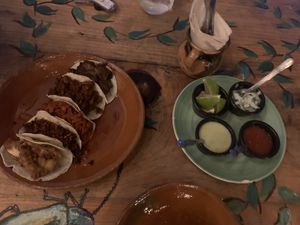 Tacos  at Aguacate Limon in Tulum