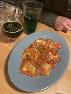 Ravioli  at The Social List in Long Beach
