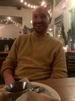 Choccy truffle and Matt at The Burrow in Vancouver