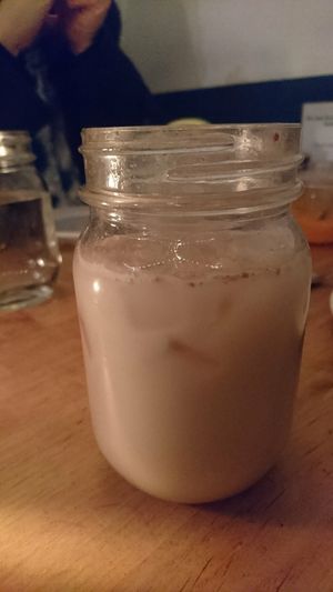 Horchada with almond milk at The Burrow in Vancouver