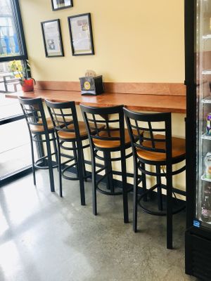Seating area at Mochiko in Charlottesville