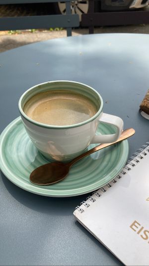 Decaf black coffee. Standard   at Eisdiele Frohnatur in Kassel