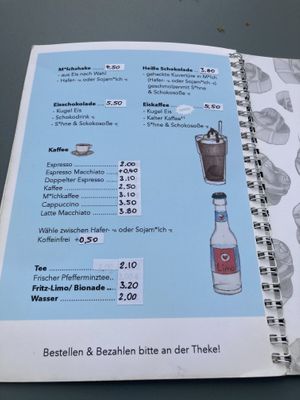 Menu  at Eisdiele Frohnatur in Kassel