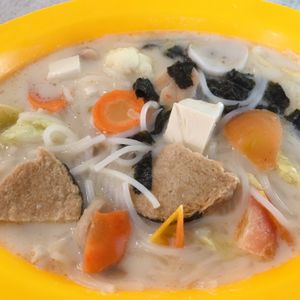 “Fish” soup vermicelli  at SHU Vegetarian 蔬方斋 - Woodlands in North Singapore