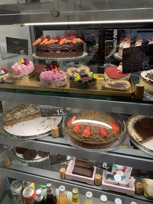 A lot of the cakes are vegan! at Eat Sweet & Stay Fit in Poznan