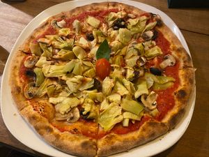 Vegan Capricciosa  at A Mano Pizza 都蘭義大利披薩 in Donghe