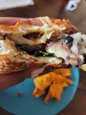 Portobello sandwich at The Green Witch in Highland