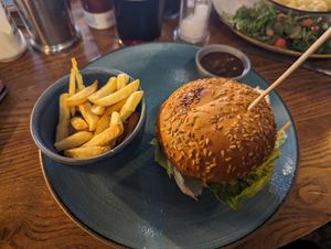 Beyond meat burger at Friend at Hand in London