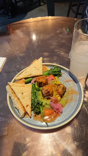 Crispy sweet potato falafel starter at The Squirrel in Farnborough