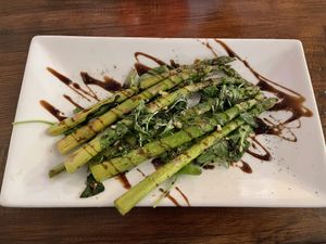 Asparagus starter  at The Squirrel in Farnborough