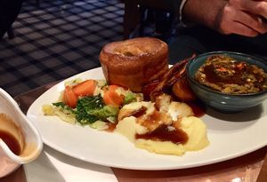 Vegetarian Sunday roast at The Squirrel in Farnborough