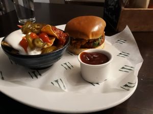 Moving Mountains Burger at The Squirrel in Farnborough