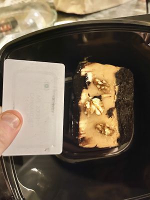 Credit card sized portion of pie for ₺10L more than an entire wrap, fries, and salad at a better restaurant at Inkase in Istanbul