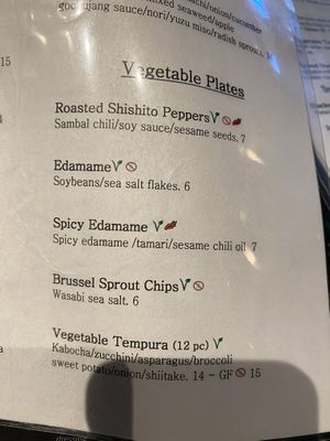 Veg plates at East by Southwest in Durango