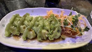 Vegan gyoza   at East by Southwest in Durango