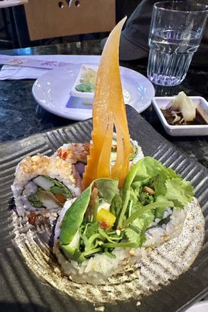 Thai veggie roll  at East by Southwest in Durango