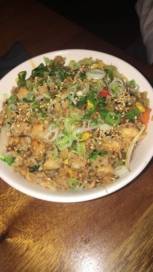 Fried rice, tofu no egg at East by Southwest in Durango