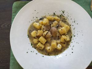 Gnocchi with truffles 🍝 at Dalmatino in Hvar