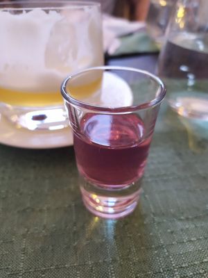 Sage's flowers grappa 🌺 at Dalmatino in Hvar