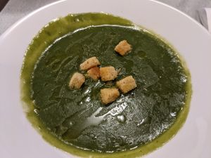 Vegan soup at Dalmatino in Hvar