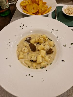 Black truffle gnocchi at Dalmatino in Hvar
