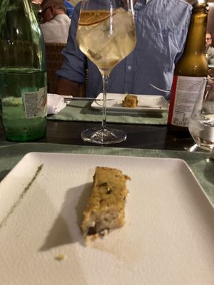 Greeting from the kitchen  at Dalmatino in Hvar