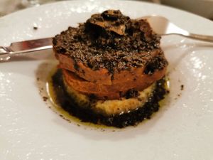 Seitan roast in truffle sauce at Dalmatino in Hvar