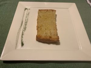 Complimentary bread at Dalmatino in Hvar