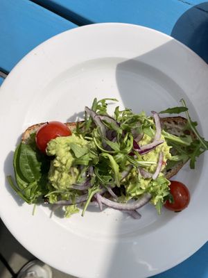 Avocado toast  at Aloha Beach in Velsen Noord