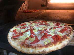 Vegan cheese pizza at Costa Pizza in New Haven