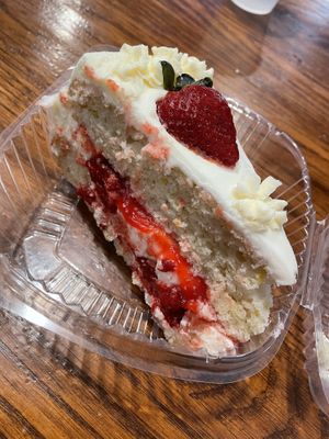 Strawberry cake  at Costa Pizza in New Haven