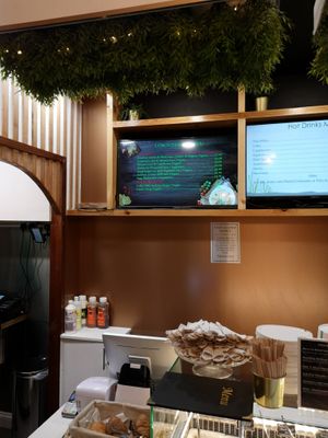 Counter en menu at Ila Cafe in South East London