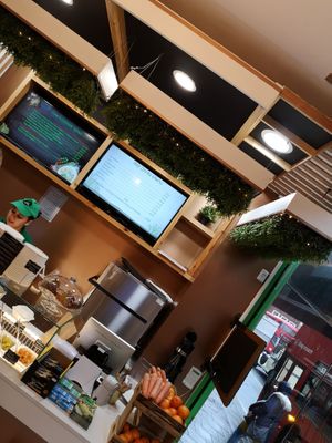 Inside counter at Ila Cafe in South East London