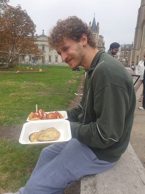 Whole squad laughing at Pinchito LTD in Cambridge