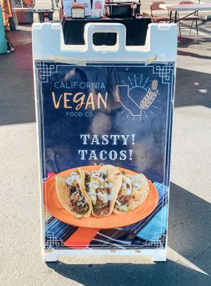 Tacos! at California Vegan Food Company in San Jose