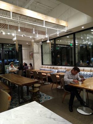 Interior seating at Mendocino Farms - Camel Valley in San Diego