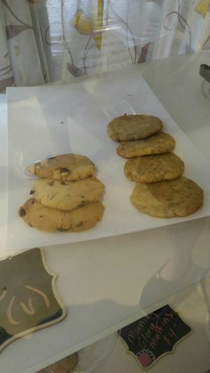 Lemon chia and chocolate chip cookies at The Hippy Kitchen in Bouctouche