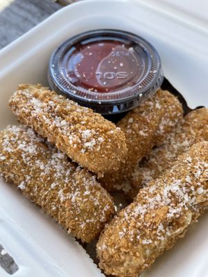 Mozzarella sticks   at Possum Pizza in Austin