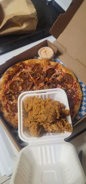 Best combo ever at Possum Pizza in Austin