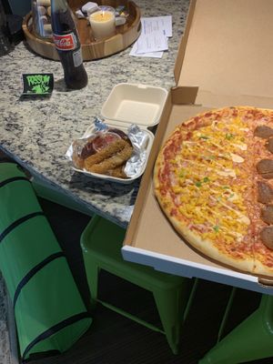 Mozz sticks at Possum Pizza in Austin