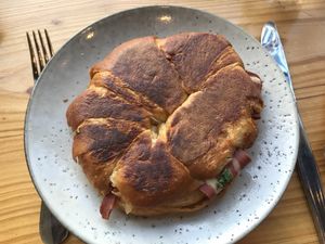 Best toasted croissant ever at Desta in Preston