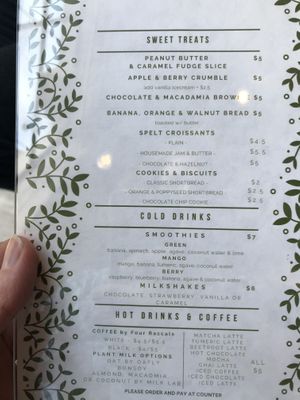 Sweet stuff including milkshakes with soy Ice cream at Desta in Preston