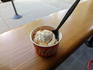 Peanut Butter Brittle Caramel Fudge at Salt & Straw in Palo Alto