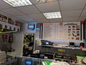 interior at Mr Falafel in West London