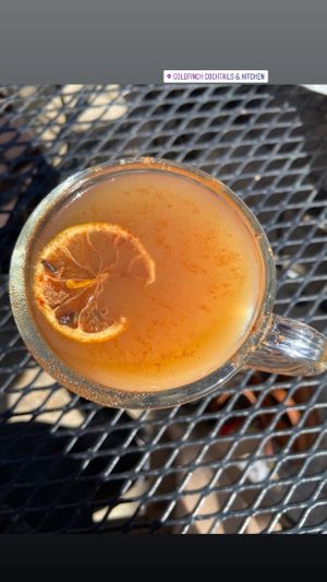 Spiked, local organic Cider  at Goldfinch in Black Mountain