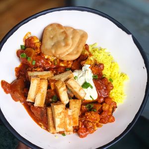 Vegan Red Curry & Tofu at Goldfinch in Black Mountain