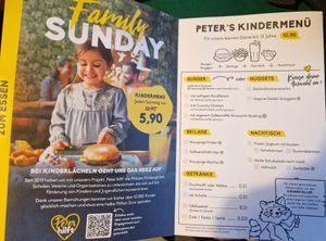 Kindermenü at Peter Pane - Holsten Str in Hamburg