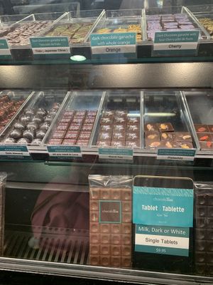 Vegan options  at ChocolaTas in Vancouver